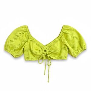 Wild Fable Neon Green Lace Top